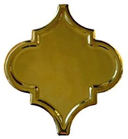 Échantillon gratuit de carreaux de mosaïque dorés en forme de lanterne, décoration murale artistique, carreaux uniques pour la décoration de la maison, meilleur prix