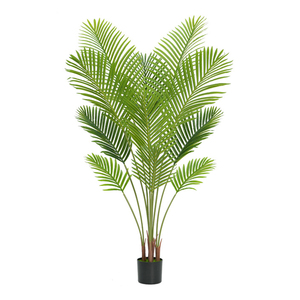 Plantes artificielles, palmier <span class=keywords><strong>Chrysalidocarpus</strong></span> <span class=keywords><strong>Lutescens</strong></span>, simulation de plantes hautes, aménagement paysager, décoration de la maison, bonsaï vert, 70-180 cm - Product Image 2