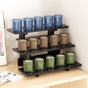 Desktop <b>Display</b> <b>Rack</b> 3 Tier Storage Shelf For Candles Perfume Cosmetics Easy Assembly - Product Image 1