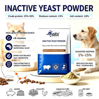 Poudre de levure inactive riche en vitamines du groupe B, améliore la valeur nutritive, digestion facile pour porcs, volailles, animaux aquatiques et animaux d'accompagnement