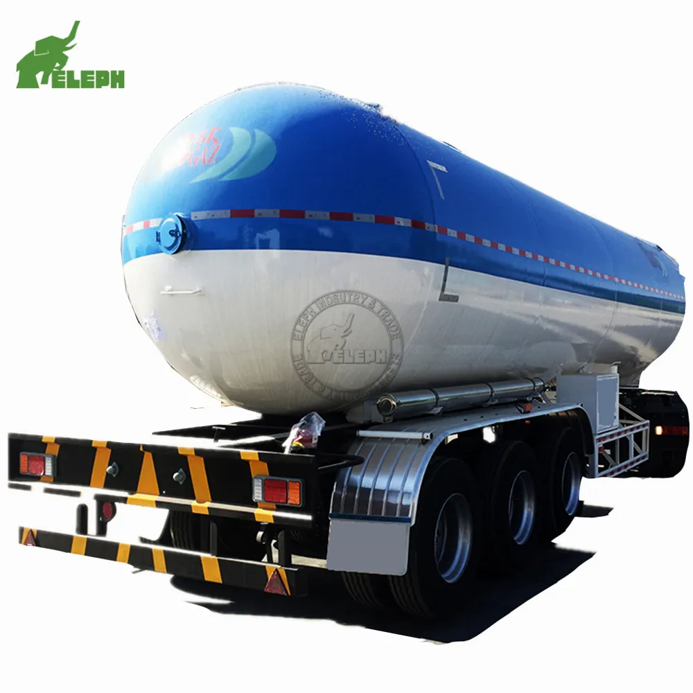 Chine propane citerne de transport de 50 tonnes de stockage de gaz lpg semi-remorque de camion-citerne à vendre bas prix