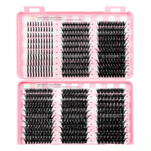 Extensions de cils DIY 580 pièces 30D 60D 100D, kit de cils en bouquets individuels avec outils pour un look naturel - Product Image 5