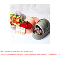 Boîte à fleurs pour la Saint-Valentin berceau pour bébé boîte-cadeau de fleurs d'anniversaire boîte-cadeau de fleurs nouée papillon