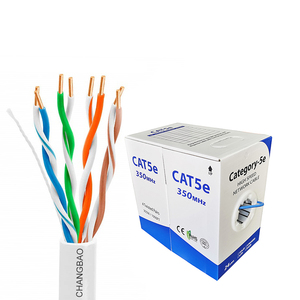 Changbao <span class=keywords><strong>UTP</strong></span> <span class=keywords><strong>CAT5E</strong></span> Lan Mạng Cáp 4PR 24AWG cáp thông tin liên lạc hiệu suất cao <span class=keywords><strong>CAT5e</strong></span> <span class=keywords><strong>UTP</strong></span> cáp - Product Image 1