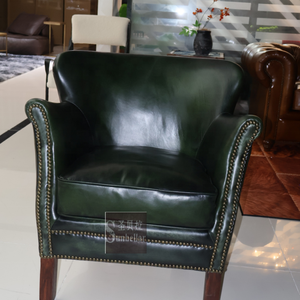 Commercio all'ingrosso in pelle verde antico sedia di design di lusso poltrone per soggiorno <span class=keywords><strong>camera</strong></span> <span class=keywords><strong>da</strong></span> letto club sala d'attesa accento sedia mobili - Product Image 5