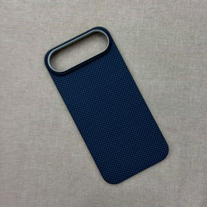 Carbon <strong>Fibre</strong> Pattern Slim Phone Case for Apple 17 <strong>Pro</strong> Max Stand Metal Len Shockproof Hard PC Cover for iPhone 17 Air 16E 15 14+ - Product Image 1