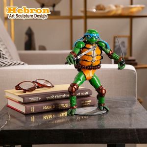 Figura 3D de Metal Pintada a Mano de las Tortugas Ninja, Escultura de Dibujos Animados de Moda, Personaje de Película, Regalo para el Día del Padre o Graduación - Product Image 1