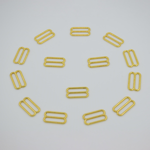 25mm Kẽm hợp kim kim loại vàng 8 hình dạng dây đeo áo ngực điều chỉnh thanh trượt móc cho đồ lót - Product Image 3