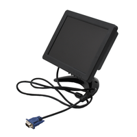 Sécurité industrielle rétroéclairé LED, écran de 8 pouces TFT LCD, avec entrée BNC AV HD VGA