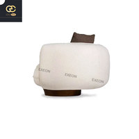 Nouveaux meubles de salon italiens de luxe au design rétro-canapé classique en tissu Teddy blanc-canapé incurvé simple créatif Villa