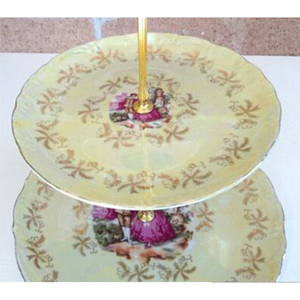 Espositore per Dessert in Metallo Personalizzato a 3 Livelli, Vassoio a 2 Piani per Torte, Snack, Scones, Cracker, Frutta, Antipasti, <span class=keywords><strong>Pasticceria</strong></span> per Matrimoni - Product Image 4