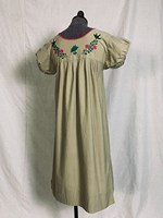 Robe brodée d'été pour femmes élégante blouse ethnique Vintage haute qualité impression vêtements mexicains chemise de fête de plage