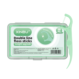 Mint Flavored Double Line Floss Frischer Atem Custom OEM Factory Großhandel - Product Image 1
