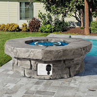 Foyer thermique d'extérieur de 42 pouces, 50000 BTU, cheminée à gaz pour jardin, Table basse