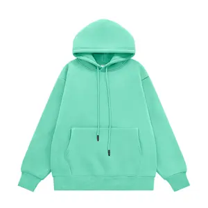 Büyük boy unisex hoodies ve tişörtü düz renk boş hoodies özel LOGO işlemeli hoodie seti unisex