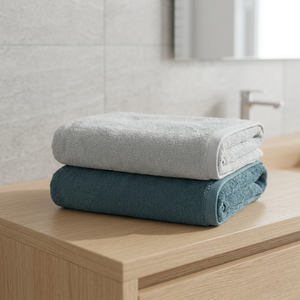 100%Cotton Microcotton Bath <b>Towel</b> <b>Set</b>/ 2 Pcs - Product Image 4