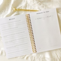 Journal de prière personnalisé A5 pour femmes, dévotionnelle biblique sur 7 semaines, cadeau, étude biblique, reliure spirale, couverture en papier