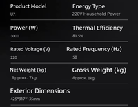 Vente flash - Poêle électrique à plasma HUAHUO U7, prêt à l'emploi, brûleur simple intégré, panneau en verre trempé pour une utilisation à la maison et en extérieur