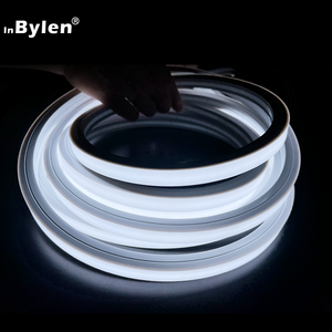 Tira de Neón de 12x12mm, Cinta de Extrusión de Silicona DC 24V, <span class=keywords><strong>Luces</strong></span> de Neón <span class=keywords><strong>Flex</strong></span> IP67, Impermeable, Color Blanco, Tiras Flexibles de Neón <span class=keywords><strong>LED</strong></span>, Novedad - Product Image 6