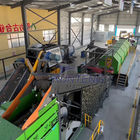 Ligne de production automatique de tri des déchets MSW, usine de recyclage des déchets solides municipaux, machine de séparation des déchets papier, plastique, métal