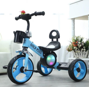 Vélo pour bébé en acier avec éclairage et musique, siège arrière confortable et pneus en mousse – Offre spéciale - Product Image 3