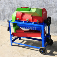 Décortiqueuse de maïs diesel tractable avec châssis de remorque pour la récolte agricole