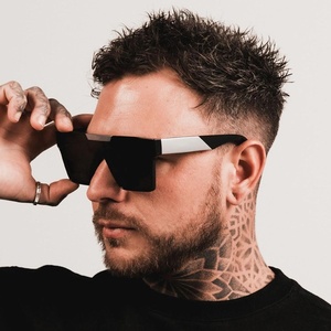 3403 Vintage Custom logo Uv400 Metal Decorate Sunglasses pink Lens <b>Large</b> <b>Frame</b> Sports Sunglasses Cycling Sun Glasses 2024 - Product Image 2