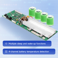PACEex 16S 200A Placa de Protección de Batería para Almacenamiento de Energía Doméstico LIFEPO4 BMS con Limitación de Corriente de 20A para Wifi