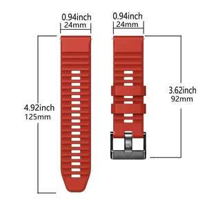 <span class=keywords><strong>Bracelet</strong></span> de <span class=keywords><strong>montre</strong></span> de luxe en silicone de 24 mm, <span class=keywords><strong>bracelet</strong></span> de remplacement pour montres intelligentes <span class=keywords><strong>Suunto</strong></span> avec boucle à ardillon Sport Loop - Product Image 6