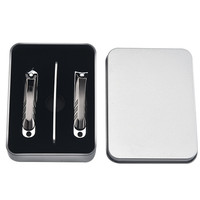 Ensemble de coupe-ongles et ciseaux en acier inoxydable WELLFLYER NC-223 avec outils de polissage et de manucure pour les doigts et les orteils, avec boîte