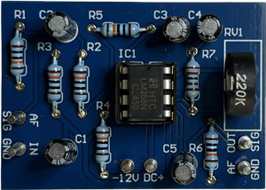 LM358 ออปแอมป์โมดูลไมโครโฟนบอร์ดปรีแอมป์ปรับเกนได้ 40dB 10-30V เครื่องขยายสัญญาณอนาล็อกสำหรับเซ็นเซอร์เสียงอาร์ดูโน่ - Product Image 4