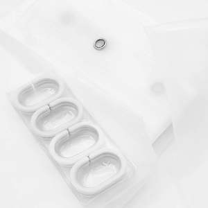 Vintage arbre sculpté feuilles de vigne Doodle à pois <span class=keywords><strong>rideaux</strong></span> de douche maison décorative Long tissu crochets gris feuille <span class=keywords><strong>rideaux</strong></span> de douche - Product Image 5