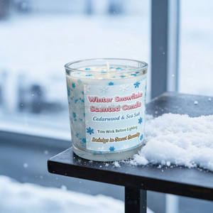 Bougies d'anniversaire modernes et élégantes pour femmes et meilleures amies - Cire de soja naturelle, pot en verre, parfum vanille, coffret cadeau - Product Image 1