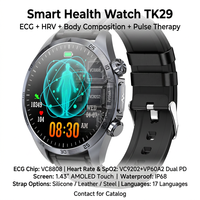 Montre connectée pour personnes âgées, surveillance de la santé, ECG, fréquence cardiaque, tension artérielle, SpO2, suivi du sommeil, fonction SOS d'urgence, magnétique