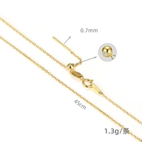 Collier de chaîne de câble fin S925 chaîne en argent Sterling perle réglable boîte universelle chaîne colliers bijoux à bricoler soi-même accessoire