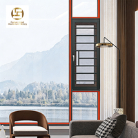 Ventana Abatible de Aleación de Aluminio, Vidrio Triple Aislante Ignífugo, Diseño Contemporáneo para Cocina, Hotel, Retrofit, Fácil Instalación