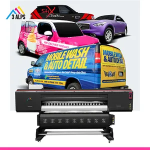 Fortune 1.9m I3200 8 kepala eco solvent printer digital wallpaper mesin cetak