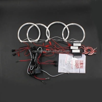 CAR-REFINE gros Angel Eye circulaire voiture lumières phares 4*131mm anneau lumières accessoires de voiture pour Bmw