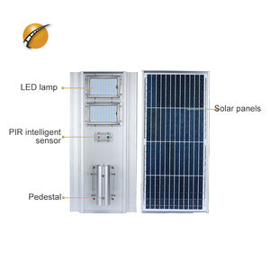 500w節約アルミニウムスマート屋外防水道路太陽光発電LEDスプリット街路灯モーションセンサー付き - Product Image 5