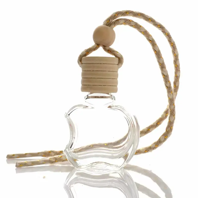 Botol parfum gantung, botol parfum gantung udara Aroma cair 8ml dengan tutup kayu