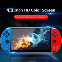Consola de Juegos Retro Portátil X7, Pantalla HD Grande de 4.3 Pulgadas y 8 GB, 10000 Juegos Integrados, Mini Consola Portátil MP5, Videojuegos Clásicos