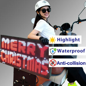 Pantalla LED para Motocicleta, Caja Superior, Respaldo, Publicidad Móvil para Scooter Eléctrico, Pantalla LED Universal Versátil para Motocicleta - Product Image 1