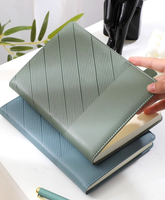 Personnalisable A5 couverture rigide en cuir bureau bloc-notes épaissi affaires cahier fil couture Logo personnalisé page intérieure conception Simple