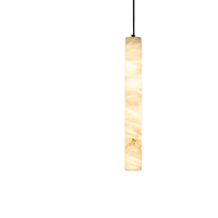 JYLIGHTING Lustre en cuivre et albâtre Suspension en marbre personnalisée haut de gamme pour chambre à coucher