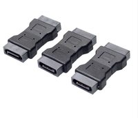 Adaptador de Puerto SATA 3.0 de 7 Pines de Alta Calidad, Macho a Macho, Ángulo Recto, Conector Serial ATA III de 7P, 6 Gbps