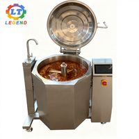 Marmite de cuisson industrielle à induction électrique 140L avec agitateur pour purée de pommes de terre, confiture, ragoût de bœuf, cuisinière à chauffage électromagnétique