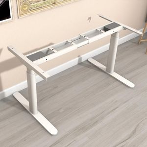 Soporte eléctrico ergonómico para escritorio, estructura de escritorio con 3 segmentos de columna de elevación para oficina o hogar - Product Image 1