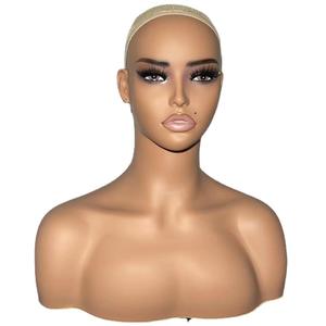 Tête de mannequin demi-corps à double épaule pour présentation de perruques, modèle de teint européen et américain, support de tête de mannequin transfrontalier - Product Image 4