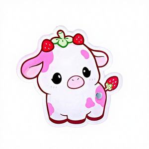 Premium Design Pink Eyelash Extension Tiles Lash Care Cow Duck Tile Lash Tray Magnetic Sustainable Custom Beauty <b>Tool</b> <b>Square</b> - Product Image 4