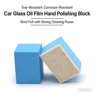 Spugna in feltro di lana per <span class=keywords><strong>lucidatura</strong></span> auto, forte assorbimento dell'acqua, rimozione delle macchie, forma rettangolare personalizzabile per la rimozione di olio e colla. - Product Image 3